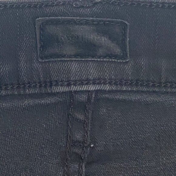 Mother The Hustler Ankle Fray Jeans in Not Guilty washed black women’s 27 - Picture 9 of 16